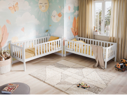 Dviaukštė vaikiška lova su stalčiais KSAWERY 80x180