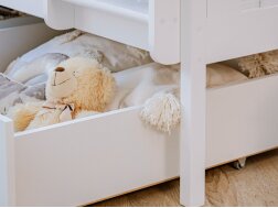 Dviaukštė vaikiška lova su stalčiais MONIKA 80x160