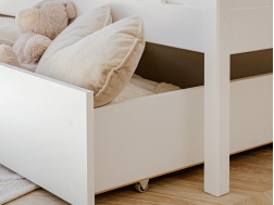 Dviaukštė vaikiška lova su stalčiais DAWID 80x180