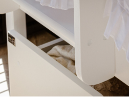 Dviaukštė vaikiška lova su stalčiais DAWID 80x200