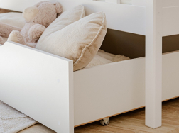 Dviaukštė vaikiška lova su stalčiais DAWID 80x200