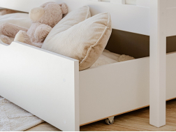 Dviaukštė vaikiška lova su stalčiais DAWID 90x190