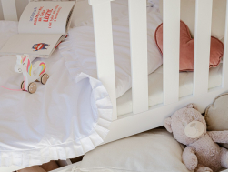 Dviaukštė vaikiška lova su stalčiais DAWID 90x190