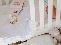 Dviaukštė vaikiška lova su stalčiais DAWID 90x200