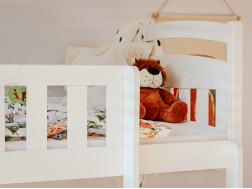 Dviaukštė vaikiška lova su stalčiais IGNAS 80x180