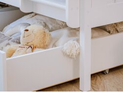 Dviaukštė vaikiška lova su stalčiais MONIKA 80x200