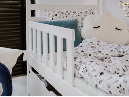 Dviaukštė vaikiška lova su stalčiais MONIKA 90x190