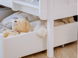 Dviaukštė vaikiška lova su stalčiais MONIKA 90x190