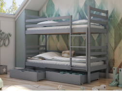 Dviaukštė vaikiška lova su stalčiais NEMO 80x160