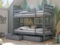 Dviaukštė vaikiška lova su stalčiais NEMO 80x180