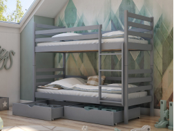 Dviaukštė vaikiška lova su stalčiais NEMO 80x200
