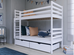Dviaukštė vaikiška lova su stalčiais NEMO 80x200