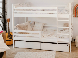 Dviaukštė vaikiška lova su stalčiais NEMO 90x190