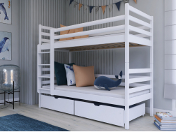 Dviaukštė vaikiška lova su stalčiais NEMO 90x190