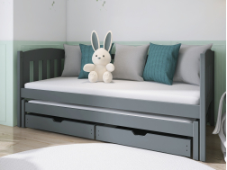 Dvigulė vaikiška lova su stalčiais AMELKA 80x160