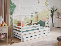 Dvigulė vaikiška lova su stalčiais DISNEY 80x160