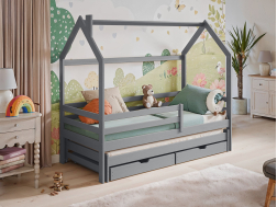 Dvigulė vaikiška lova su stalčiais DISNEY 80x180