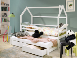 Dvigulė vaikiška lova su stalčiais DISNEY 80x180