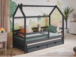 Dvigulė vaikiška lova su stalčiais DISNEY 80x200