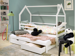 Dvigulė vaikiška lova su stalčiais DISNEY 90x190