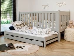 Dvigulė vaikiška lova su stalčiais KAJA 80x160