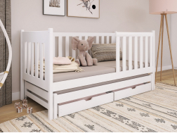 Dvigulė vaikiška lova su stalčiais KAJA 80x160