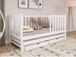 Dvigulė vaikiška lova su stalčiais KAJA 80x160