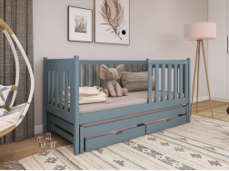 Dvigulė vaikiška lova su stalčiais KAJA 80x180