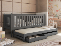 Dvigulė vaikiška lova su stalčiais KAJA 80x180