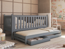 Dvigulė vaikiška lova su stalčiais KAJA 80x200