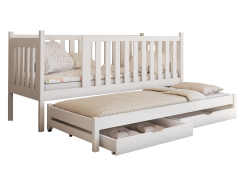 Dvigulė vaikiška lova su stalčiais KAJA 80x200