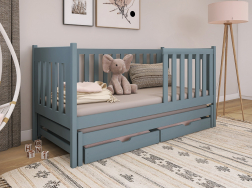 Dvigulė vaikiška lova su stalčiais KAJA 80x200