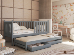 Dvigulė vaikiška lova su stalčiais KAJA 90x190