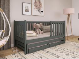 Dvigulė vaikiška lova su stalčiais KAJA 90x190