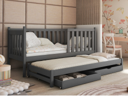 Dvigulė vaikiška lova su stalčiais KAJA 90x190