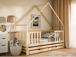 Dvigulė vaikiška lova su stalčiais MAGIC 80x180