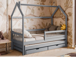 Dvigulė vaikiška lova su stalčiais PAPI 90x200