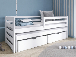 Dvigulė vaikiška lova su stalčiais SENSO 80x160