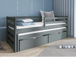 Dvigulė vaikiška lova su stalčiais SENSO 80x180