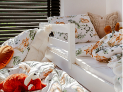 Dvigulė vaikiška lova su stalčiais SENSO 80x200