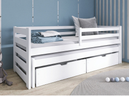 Dvigulė vaikiška lova su stalčiais SENSO 80x200