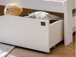 Dvigulė vaikiška lova su stalčiais SENSO 90x190