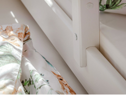 Dvigulė vaikiška lova su stalčiais SENSO 90x200