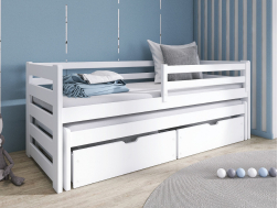 Dvigulė vaikiška lova su stalčiais SENSO 90x200