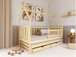 Dvigulė vaikiška lova su stalčiais TYTUS 80x180