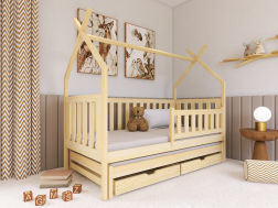 Dvigulė vaikiška lova su stalčiais TYTUS 80x200