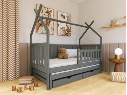 Dvigulė vaikiška lova su stalčiais TYTUS 90x200