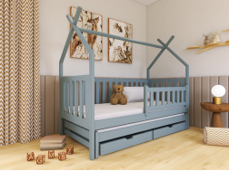 Dvigulė vaikiška lova su stalčiais TYTUS 90x200