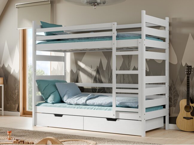 Dviaukštė lova su stalčiais DAREK 1