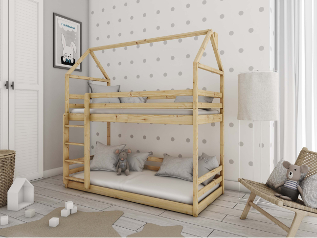 Dviaukštė vaikiška lova AXEL 80x180 Dviaukštė vaikiška lova AXEL 80x180